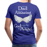 Dad Amazing Angel Men's Premium T-Shirt (CK3582) - royal blue