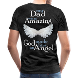 Dad Amazing Angel Men's Premium T-Shirt (CK3582) - charcoal gray