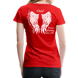 Dad Guardian Angel Women’s Premium T-Shirt (CK3563) - red