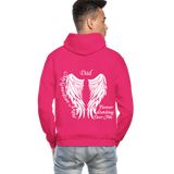 Dad Guardian Angel Gildan Heavy Blend Adult Hoodie (CK3563) - fuchsia