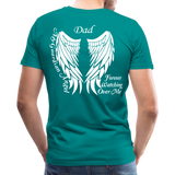 Dad Guardian Angel Men's Premium T-Shirt (CK3563) - teal
