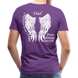 Dad Guardian Angel Men's Premium T-Shirt (CK3563) - purple