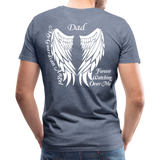 Dad Guardian Angel Men's Premium T-Shirt (CK3563) - heather blue