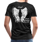 Dad Guardian Angel Men's Premium T-Shirt (CK3563) - charcoal gray