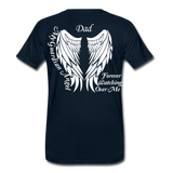 Dad Guardian Angel Men's Premium T-Shirt (CK3563) - deep navy