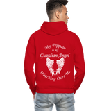 Pappaw Guardian Angel Gildan Heavy Blend Adult Hoodie - red
