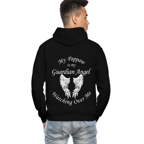 Pappaw Guardian Angel Gildan Heavy Blend Adult Hoodie - black
