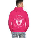 Pappaw Guardian Angel Gildan Heavy Blend Adult Hoodie - fuchsia