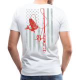 Fishing Flag Men's Premium T-Shirt (KS1016) - white