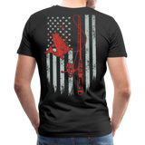 Fishing Flag Men's Premium T-Shirt (KS1016) - black