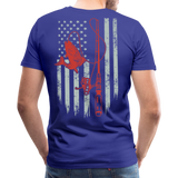 Fishing Flag Men's Premium T-Shirt (KS1016) - royal blue