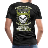 Old School Welder Men's Premium T-Shirt (CK3611) - charcoal gray