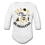 Jaxon New Year Organic Long Sleeve Baby Bodysuit - white