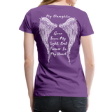 My Daughter Gone from Sight Women’s Premium T-Shirt (CK1802) - purple