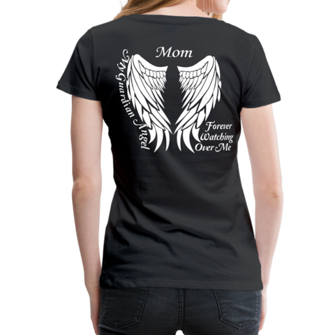 Mom Guardian Angel Women’s Premium T-Shirt (CK3565) - black