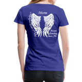 Mom Guardian Angel Women’s Premium T-Shirt (CK3565) - royal blue