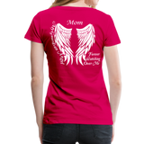 Mom Guardian Angel Women’s Premium T-Shirt (CK3565) - dark pink