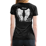 Mom Guardian Angel Women’s Premium T-Shirt (CK3565) - charcoal gray