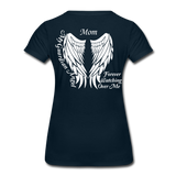 Mom Guardian Angel Women’s Premium T-Shirt (CK3565) - deep navy