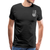 Pops American Flag Men's Premium T-Shirt - black