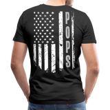 Pops American Flag Men's Premium T-Shirt - black