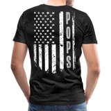 Pops American Flag Men's Premium T-Shirt - charcoal gray