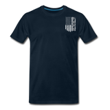 Pops American Flag Men's Premium T-Shirt - deep navy