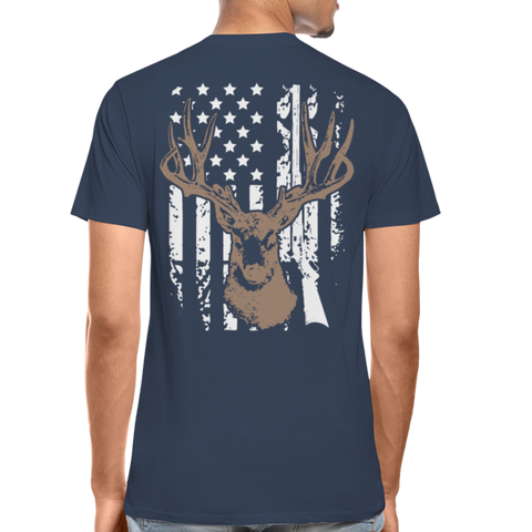 Hunting Flag Men’s Premium Organic T-Shirt (KS1022) - navy