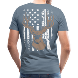 Hunting Flag Men's Premium T-Shirt (KS1022) - steel blue