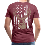 Hunting Flag Men's Premium T-Shirt (KS1022) - heather burgundy
