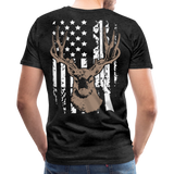 Hunting Flag Men's Premium T-Shirt (KS1022) - charcoal gray