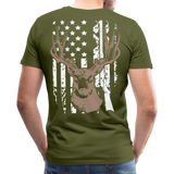 Hunting Flag Men's Premium T-Shirt (KS1022) - olive green