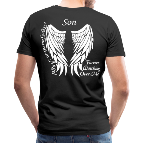 Son Guardian Angel Men's Premium T-Shirt (CK3569) - black