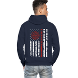 Husband Father Firefighter Hero Gildan Heavy Blend Adult Hoodie (CK3615) - navy