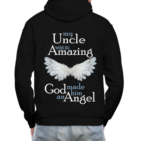 Uncle Amazing Angel Gildan Heavy Blend Adult Hoodie (CK3544) - black