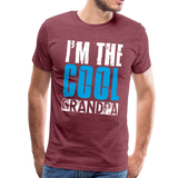 I'm The Cool Grandpa Men's Premium T-Shirt (CK1879) - heather burgundy