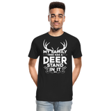 My Family Tree Has A Deer Stand In It Men’s Premium Organic T-Shirt (KS1027) - black