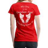 Son Guardian Angel Women’s Premium T-Shirt (CK3546) - red