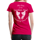 Son Guardian Angel Women’s Premium T-Shirt (CK3546) - dark pink