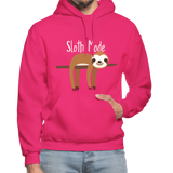 Sloth Mode Gildan Heavy Blend Adult Hoodie (CK1620) - fuchsia
