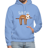 Sloth Mode Gildan Heavy Blend Adult Hoodie (CK1620) - carolina blue