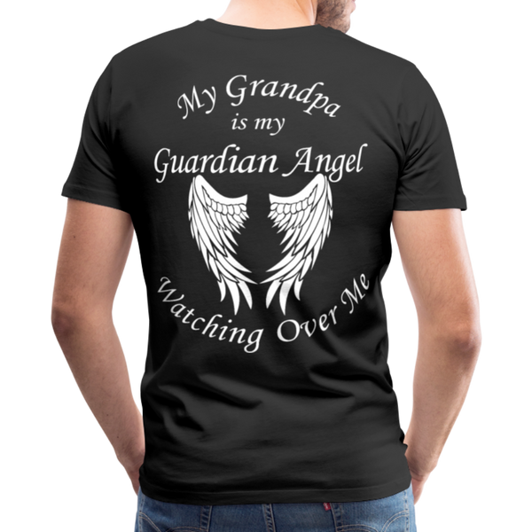 Grandpa Guardian Angel Men's Premium T-Shirt (CK3556) - black
