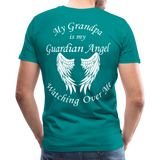 Grandpa Guardian Angel Men's Premium T-Shirt (CK3556) - teal