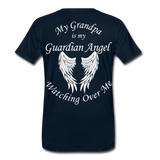 Grandpa Guardian Angel Men's Premium T-Shirt (CK3556) - deep navy