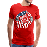 Somerville Local 76 Superheroes Men's Premium T-Shirt - red