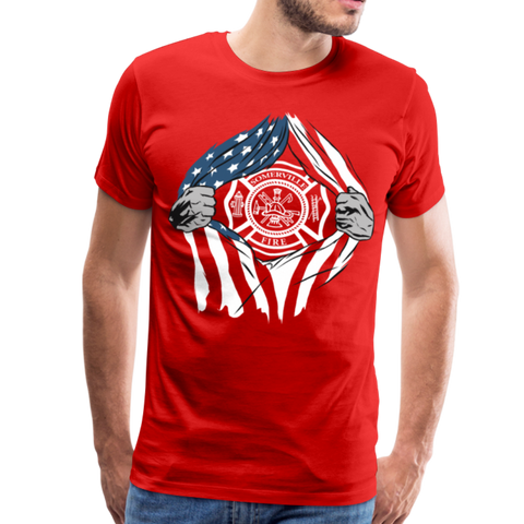 Somerville Local 76 Superheroes Men's Premium T-Shirt - red