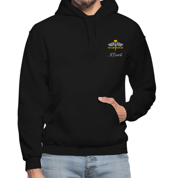 M Covert Gildan Heavy Blend Adult Hoodie - black