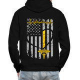M Covert Gildan Heavy Blend Adult Hoodie - black