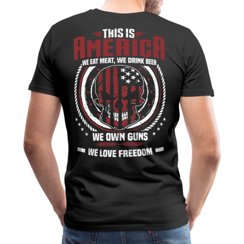 This is America Men's Premium T-Shirt (CK3598) - black
