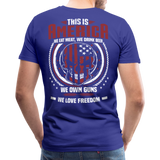 This is America Men's Premium T-Shirt (CK3598) - royal blue